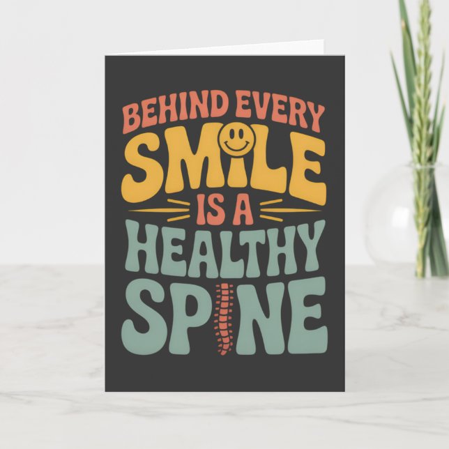 Carte Smile Healthy Spine Chiropractor Conception de dev (Devant)