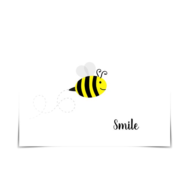 Carte "Smile" jolie Bee Hello Card pour n'importe quel m (Créateur téléchargé)