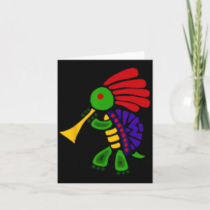 Carte Smiletodaytees Funky Turtle Dancing Kokopelli