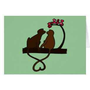 Carte Smooches de singe