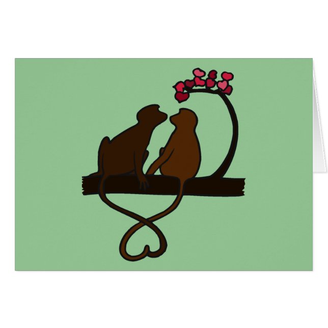 Carte Smooches de singe (Devant horizontal)