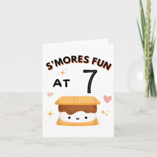 Carte Smores Fun Camping Anniversaire 7 Anniversaire Cam