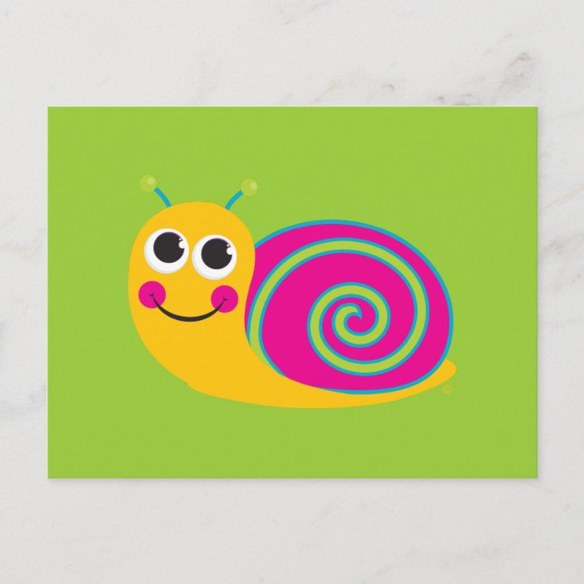 Carte Snail Cute (Devant)