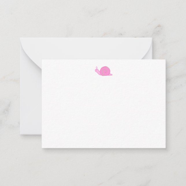 Carte Snail | Papeterie personnelle (Devant)