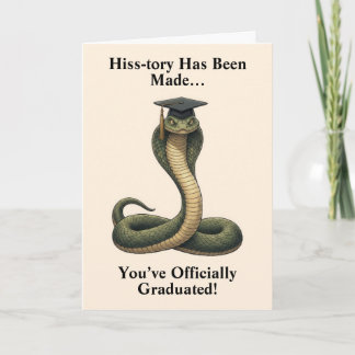 Carte Snake Graduation Card