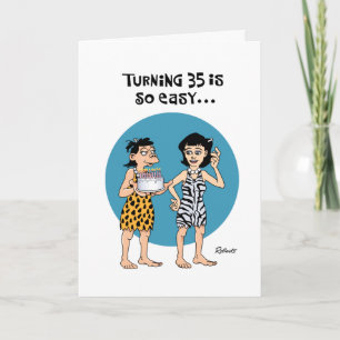 Carte Snarky 35e anniversaire féminin