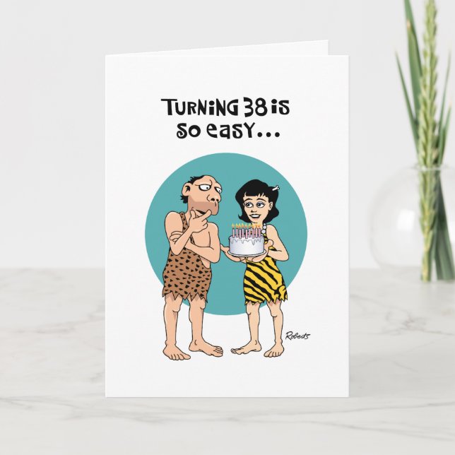 Carte Snarky 38e anniversaire (Devant)