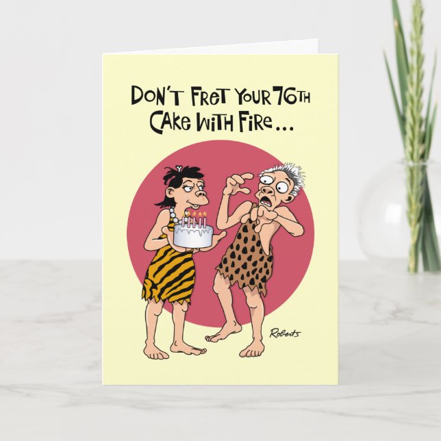 Carte Snarky 76e anniversaire (Devant)
