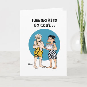 Carte Snarky 81e anniversaire