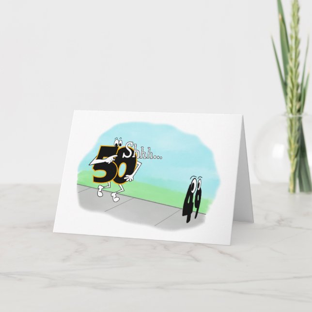 CARTE SNEAKY 50E ANNIVERSAIRE (Devant)
