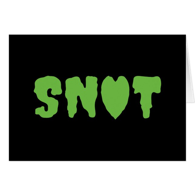CARTE SNOT LOVE (Devant horizontal)