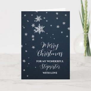 Carte Snow Stepsoeur Joyeux Noël
