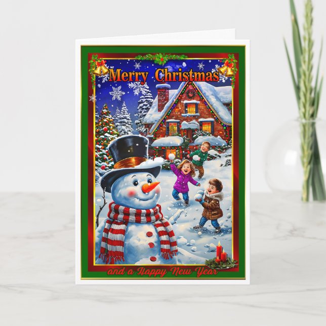 Carte Snowball de la veille de Noël (Devant)