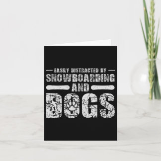 Carte Snowboard Chien Pour Hommes Femmes Snowboard Snowb