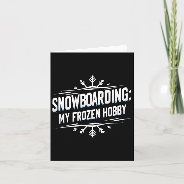 Carte Snowboard My Froid Hob (Devant)