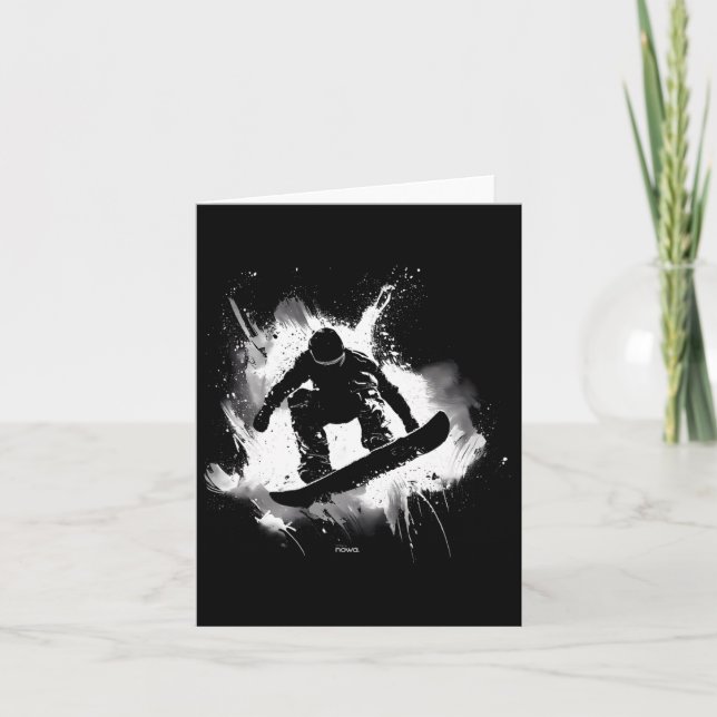 Carte Snowboard Nez Grab Trick (Devant)