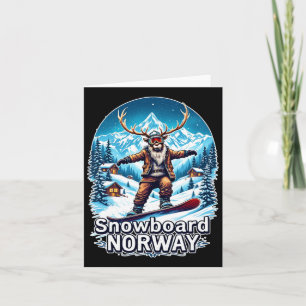 Carte Snowboard Reindeer Adventure En Norvège