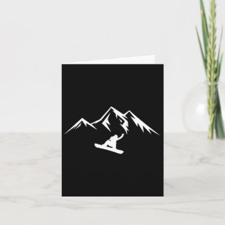 Carte Snowboard Shirt Snow Mountain Winter Snowboard