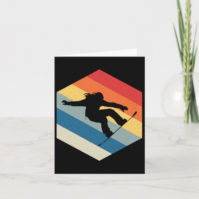 Carte Snowboard Shirt Snowboardeur Snowboard Lover Sno (Devant)