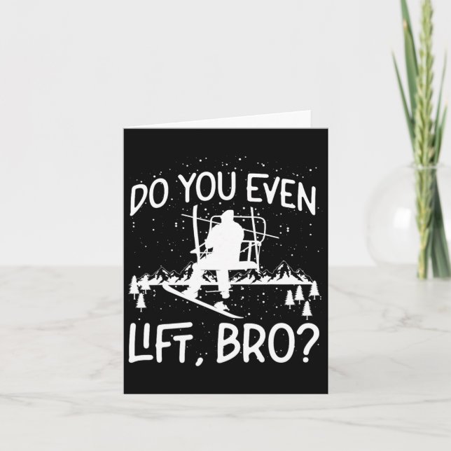 Carte Snowboard Snowboard Ascenseur Ski Ascensez-Vous Mê (Devant)