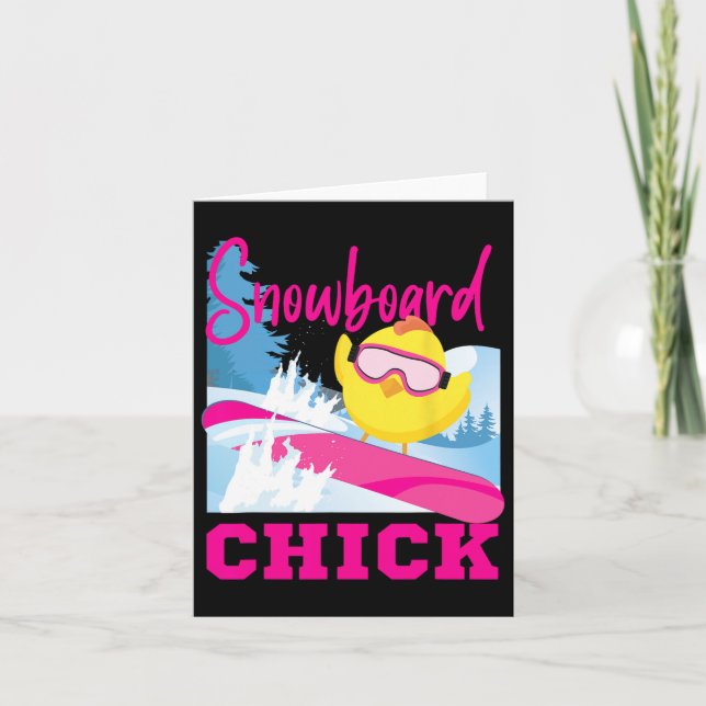 Carte Snowboard Snowboard Chick Chick Snowboard Chi (Devant)