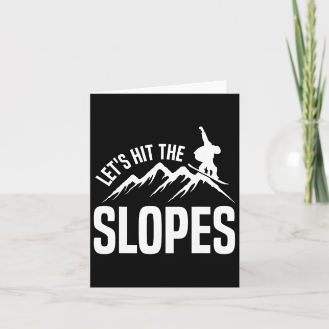 Carte Snowboard Snowboard Faisons Frapper Les Pentes (Devant)