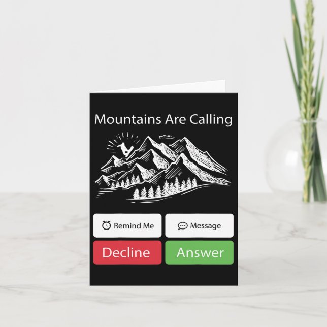 Carte Snowboard Snowboard Mobile Phone Display Mounta (Devant)