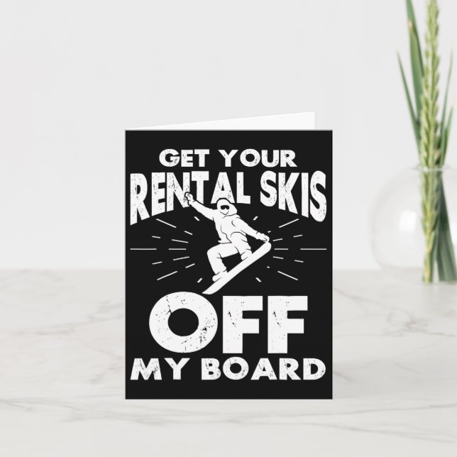 Carte Snowboard Snowboard Obtenez Votre Location Skis Ho (Devant)