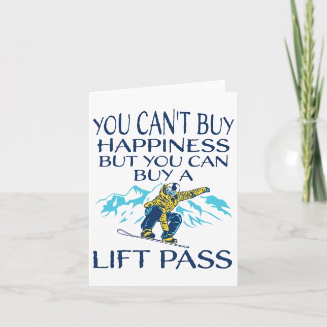 Carte Snowboard Snowboard Snowboard Snowboard Idée Citat (Devant)