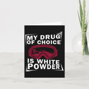 Carte Snowboard Snowboard Snowboardeur Ma drogue de choi