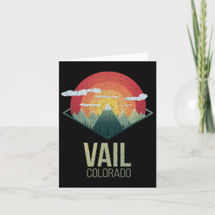 Carte Snowboard Vail Colorado Ski Winter Mountain Cadeau