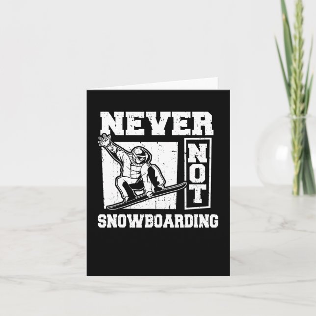 Carte Snowboard Winter Sports - Snowboard Snowboard (Devant)
