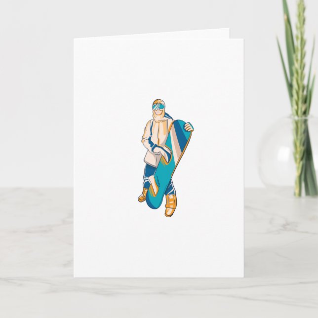 Carte Snowboardeur (Devant)