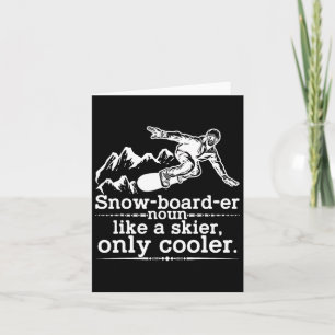 Carte Snowboardeur Définition Funny Snowboard Winter S