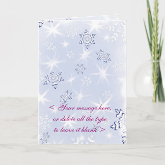 Carte SNOWFLAKE-1 personnalisable