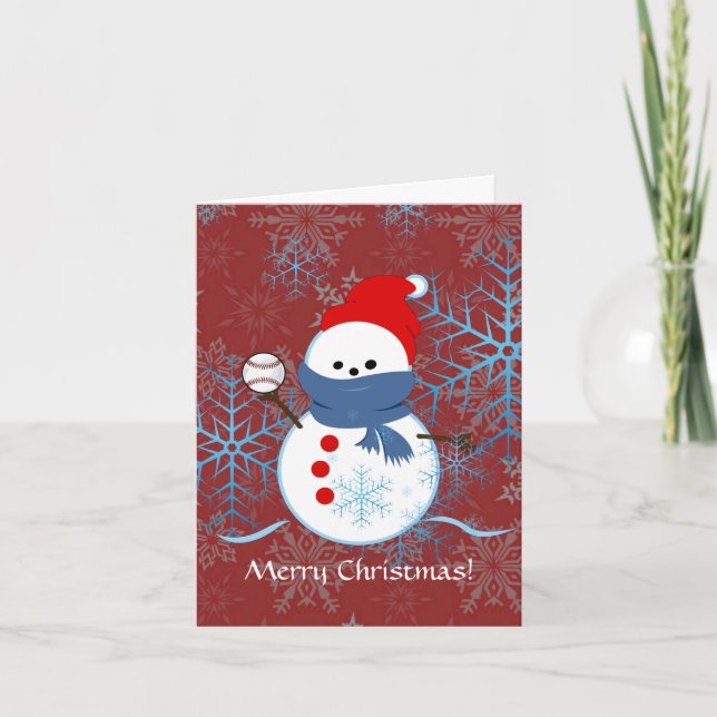 Carte - Snowman Baseball (Devant)