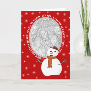 Carte Snowman de vacances sur mesure