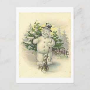 Carte Snowman vintage