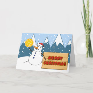 Carte Snowman Water Polo