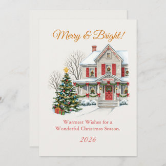 Carte Snowy Christmas scene