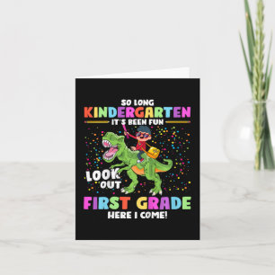 Carte So Long Kindergarten Graduation Cl 2023 Dinosaur K
