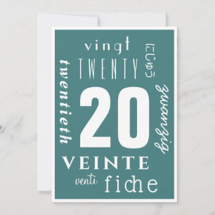 Carte Sobre 20 ans
