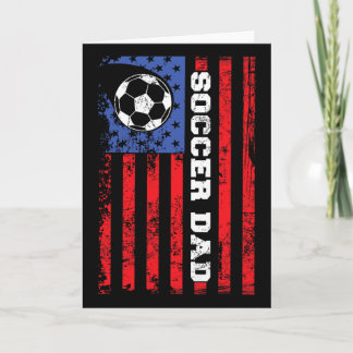 Carte Soccer Dad Usa Flag All American Fathers 