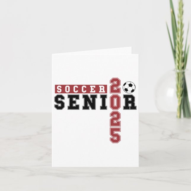 Carte Soccer Senior Night Soccer Senior 2025 Graduation (Devant)
