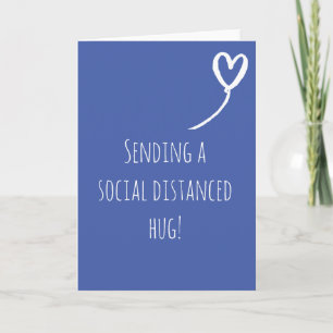 Carte Social Distance Hug Miss You Anniversaire
