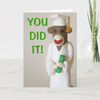 Carte Sock Monkey GRAD
