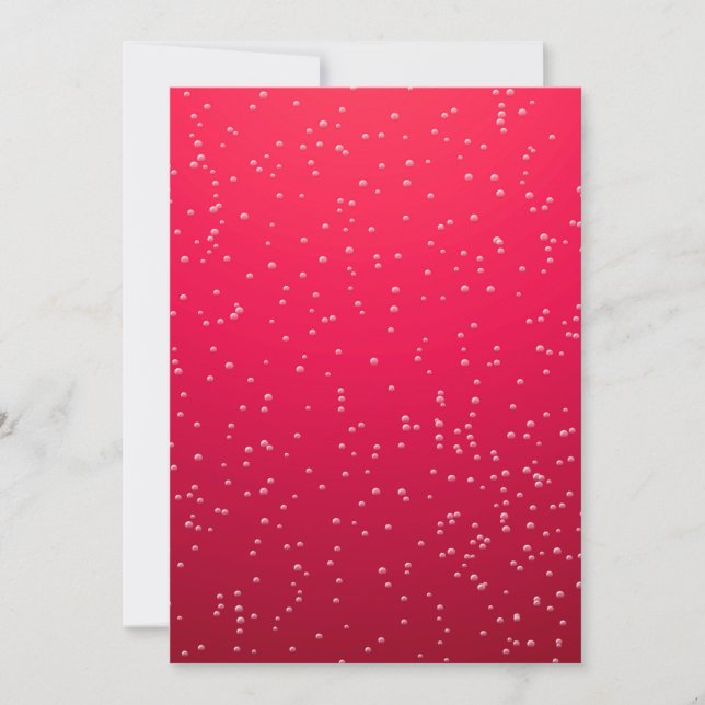 Carte Soda cerise avec minuscules bulles Art Arrière - p (Devant)