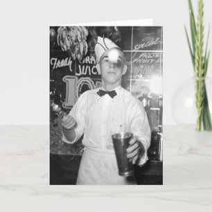 Carte Soda Jerk, années 1930