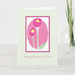 Carte Soeur de joyeux anniversaire
