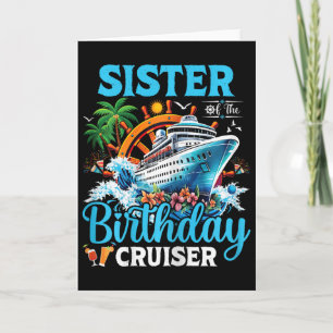 Carte Sœur du bateau de croisière de l'anniversaire Croi